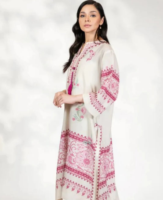 2 Piece | Dusty Pink| Silky Lawn Stitched