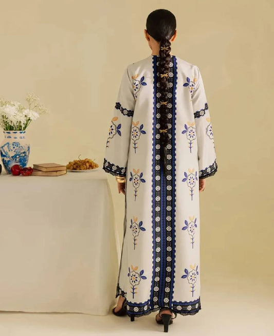 2 Piece | Ivory White | Silky Lawn Stitched