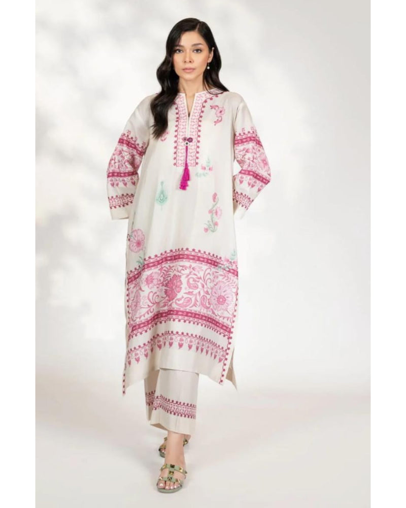 2 Piece | Dusty Pink| Silky Lawn Stitched