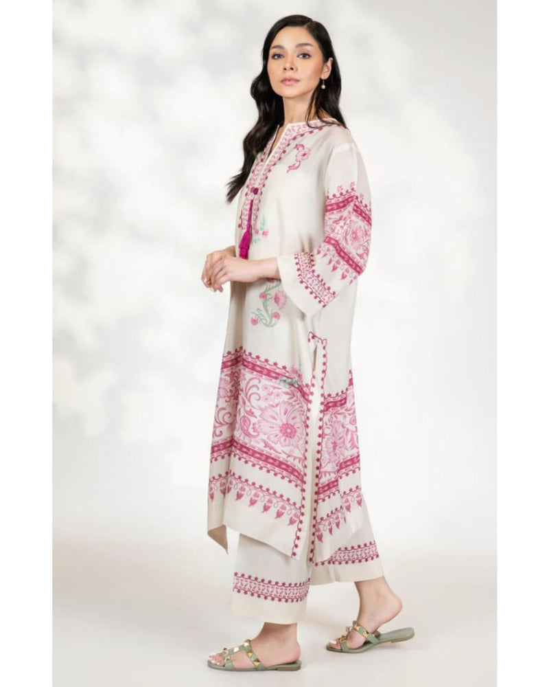 2 Piece | Dusty Pink| Silky Lawn Stitched
