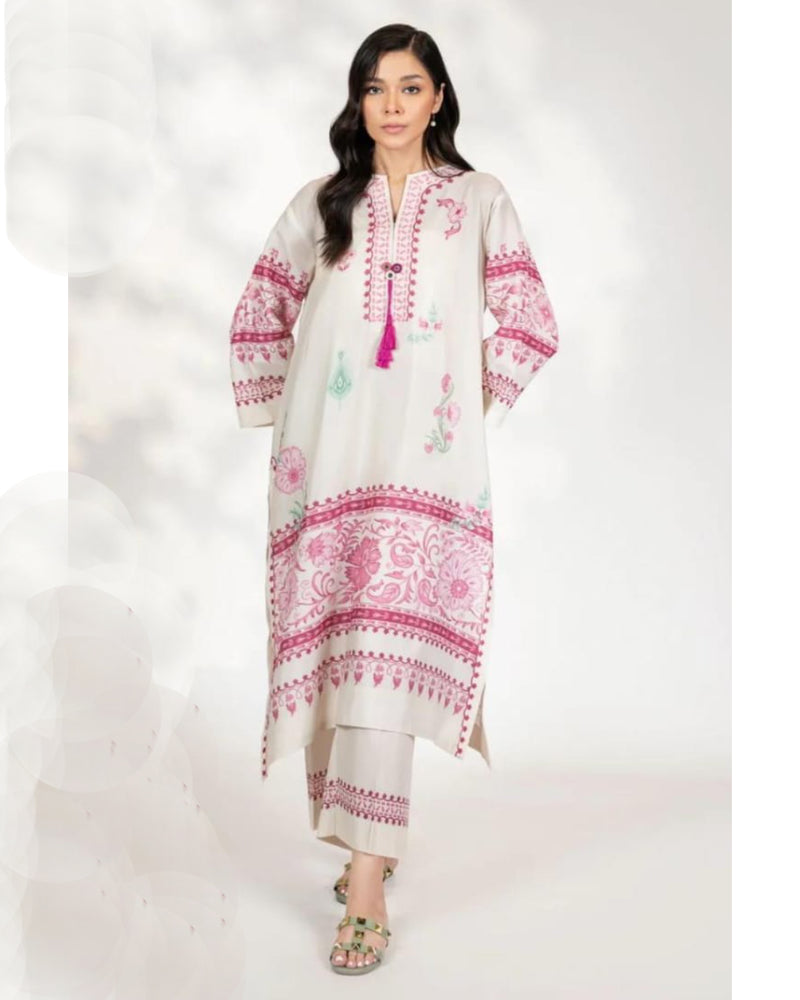 2 Piece | Dusty Pink| Silky Lawn Stitched