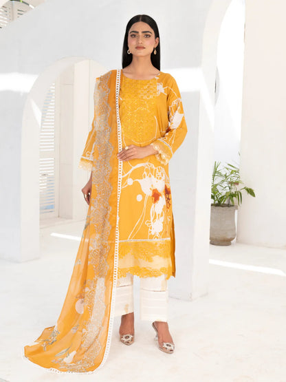 3 Piece | Sun Flower | Printed Dress