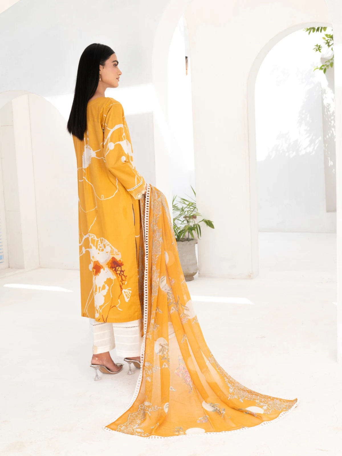 3 Piece | Sun Flower | Printed Dress