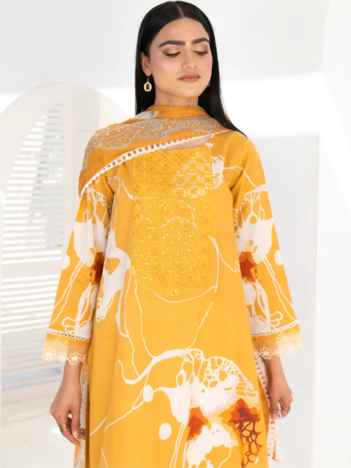 3 Piece | Sun Flower | Printed Dress