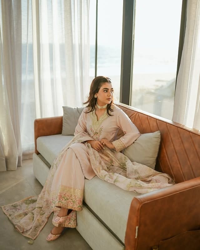 3 Piece | Pestal Pink  | Embroidered Stitched