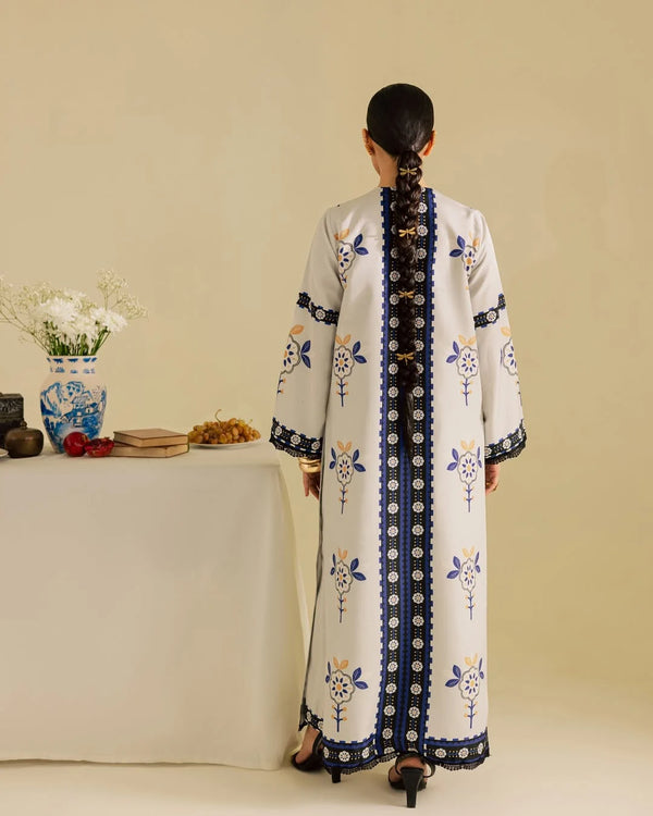 2 Piece | Ivory White | Silky Lawn Stitched