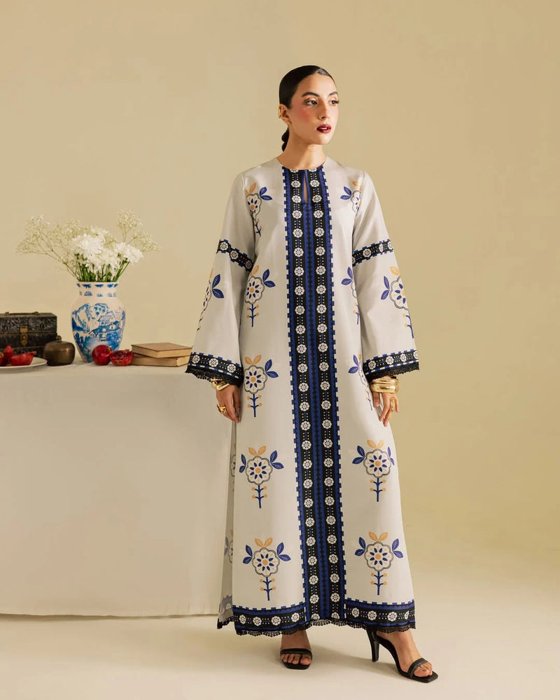 2 Piece | Ivory White | Silky Lawn Stitched